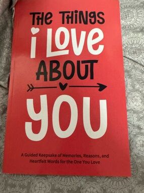 Red "I Love You" Keepsake Memory Book